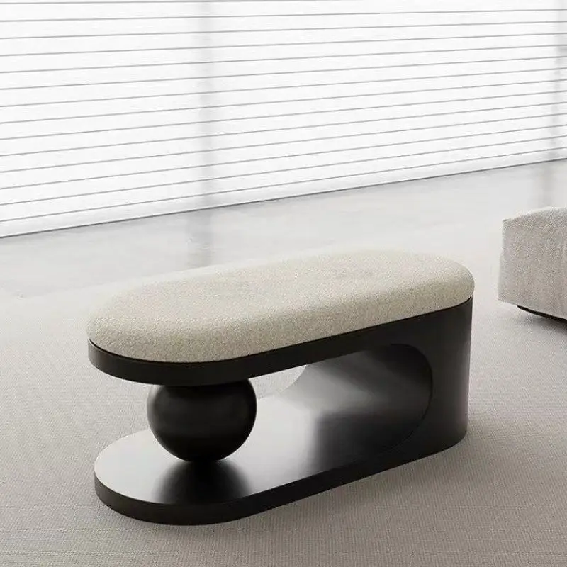 Nordic Home Shoe Changing Stool Bedroom Simple Bedside Stool Living Room Bench Art Light Luxury Sofa Bench