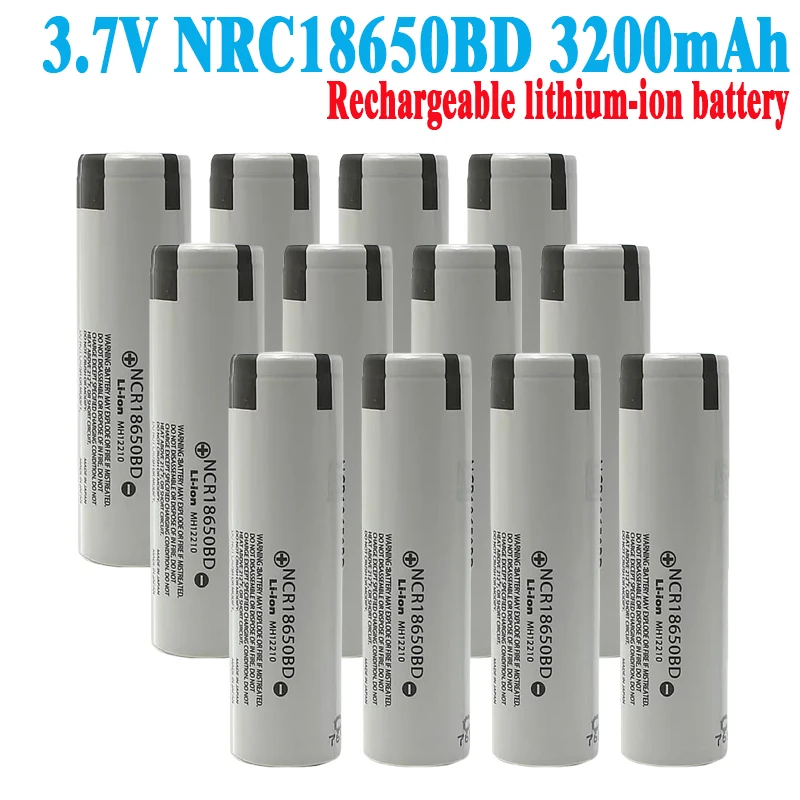 

High Quality NRC18650BD 3.7V 3200mAh High Power Rechargeable Li-ion Battery for Power Bank Electric Drill