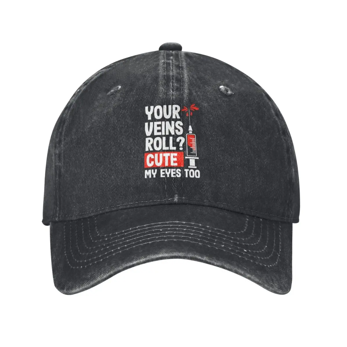 

Phlebotomist Funny Cute demin Cap Lightweight Summer Hat Baseball Cap Men