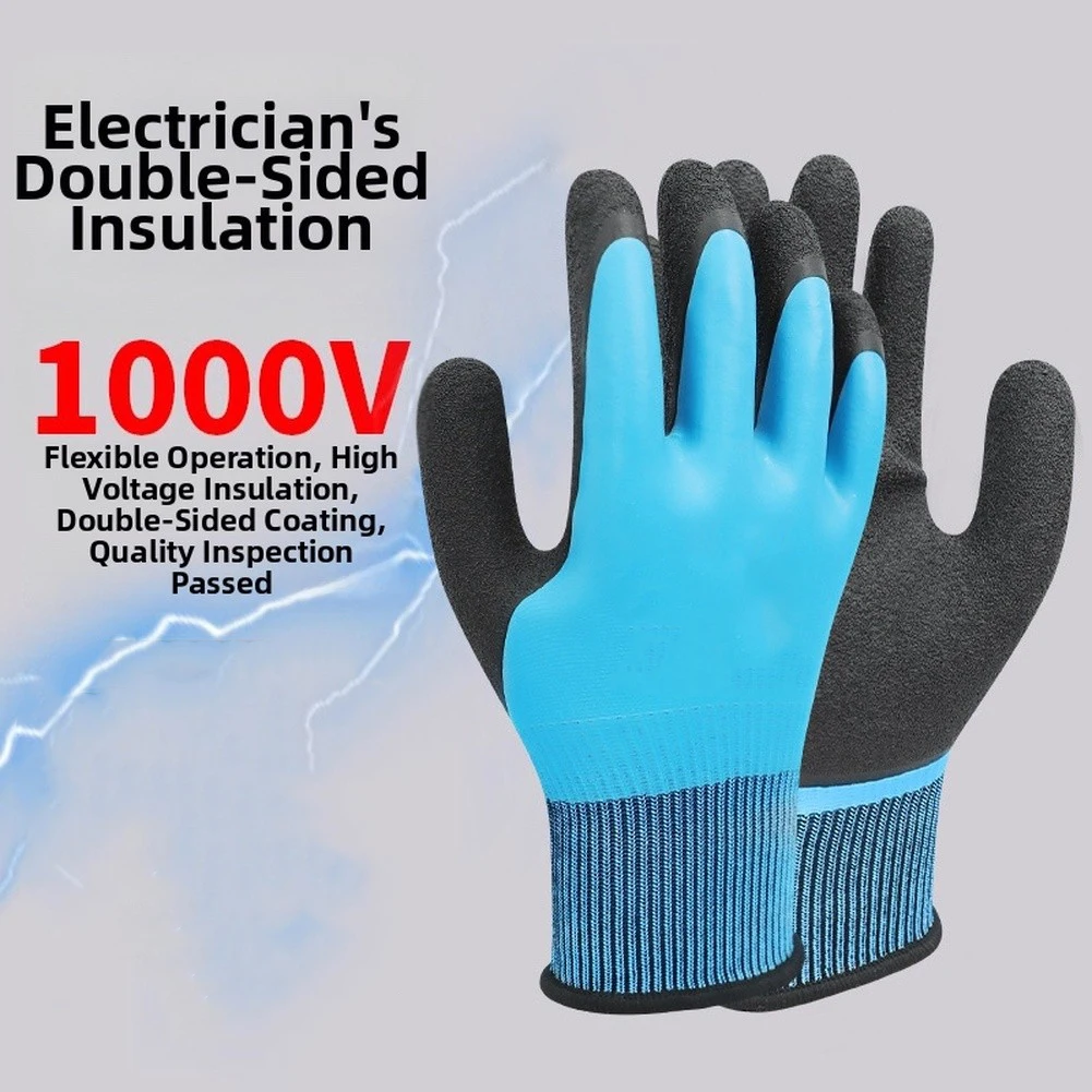 1Pair 1000V Insulated Electrician Gloves Waterproof Electrician Insulating Gloves For Electrical Maintenance Home/Building