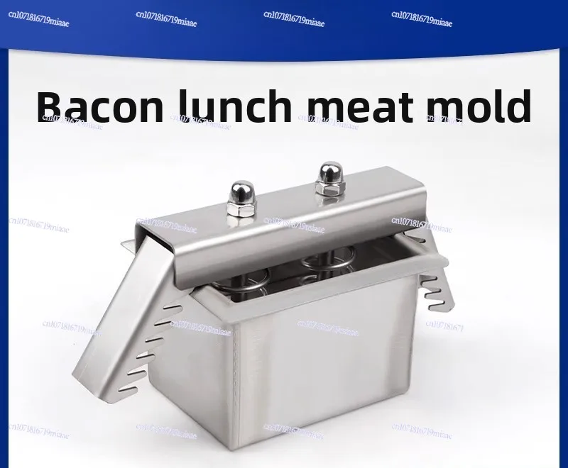 304 Stainless Steel Meat Pressing Mold Lunch Meat Bacon Toast Molding Mold Box Beef and Mutton Cooked Meat Pressing Mold