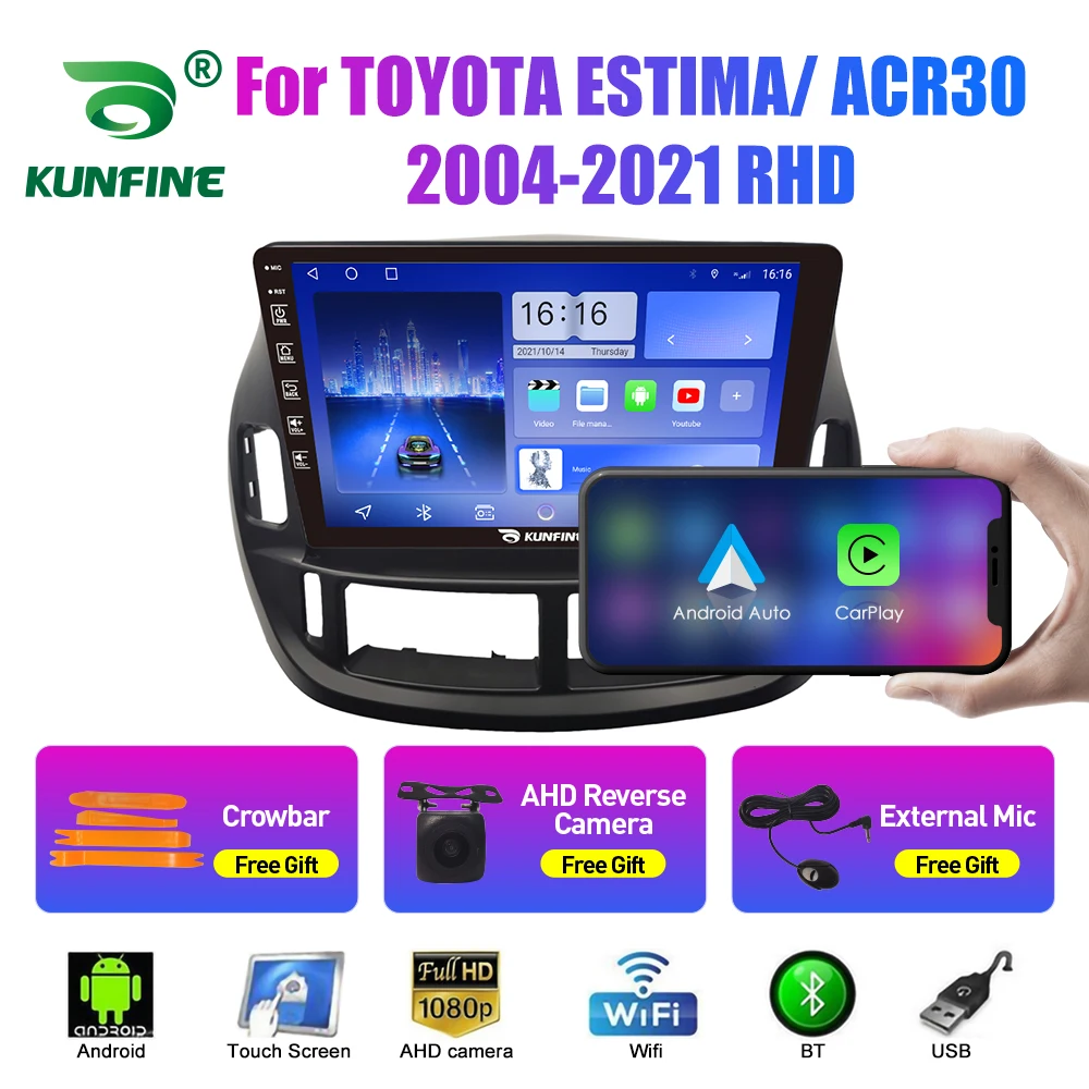 Car Radio For TOYOTA ESTIMA ACR30 2004-2021 Android Car Stereo DVD GPS Navigation Player Touch Screen Carplay Android Auto QLED