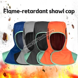 Full Protective Welding Hood for Men Washable Breathable Welding Neck Cover Flame-Retardant Protective Welding Cap for Welder