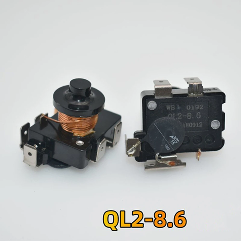 1pc Replacement 5plug Compressor Heavy Hammer Starter QL2-6.10/ QL2-8.6 Dual Capacitor Refrigerator Freezer Original Parts