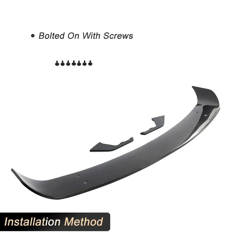 أجنحة سبويلر خلفية للسيارة من ألياف الكربون الكاملة لبورشه تايكان 9J1 قاعدة 4S سيدان 2019-2025 سبويلر خلفي للجناح الشفاه