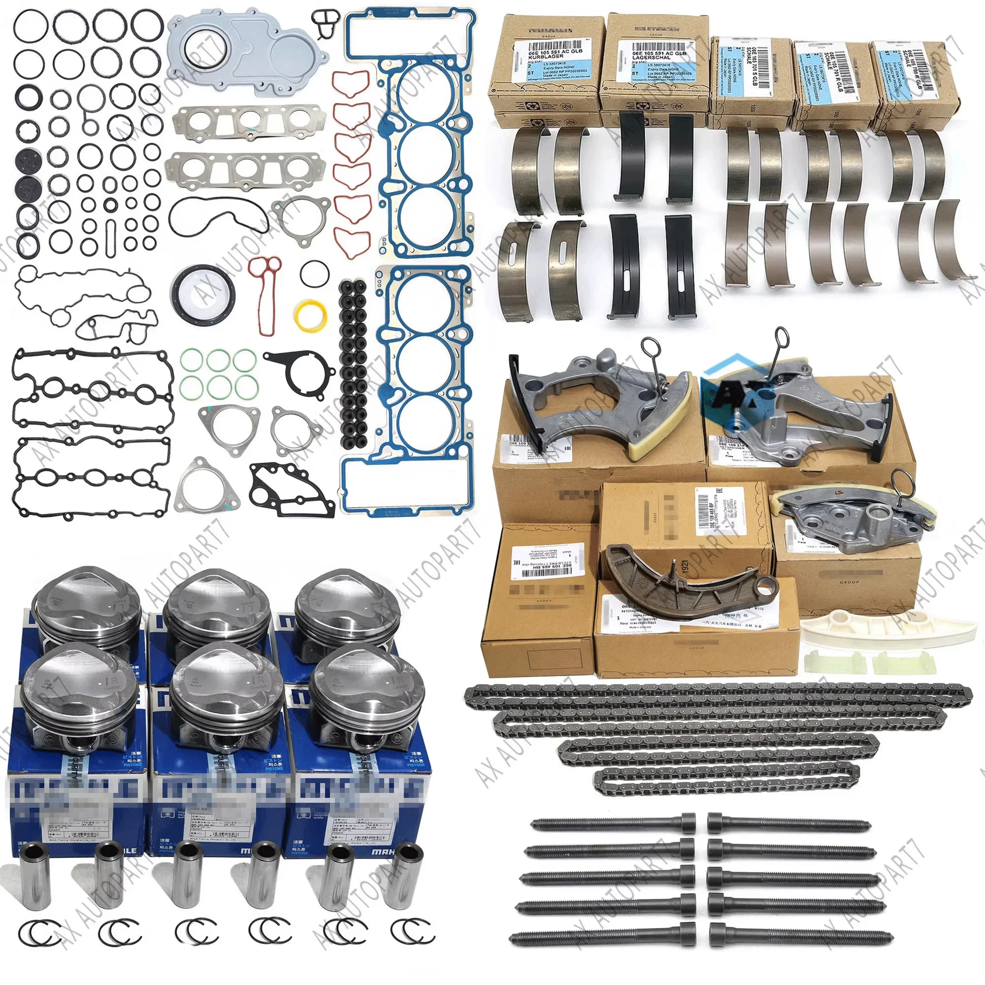 Aoxuanpei 2025 New Brand Direct Sale Oem 3.0T Engine Rebuild And Timing Kit For Audi A6 A7 Crec Cred Creh Creg