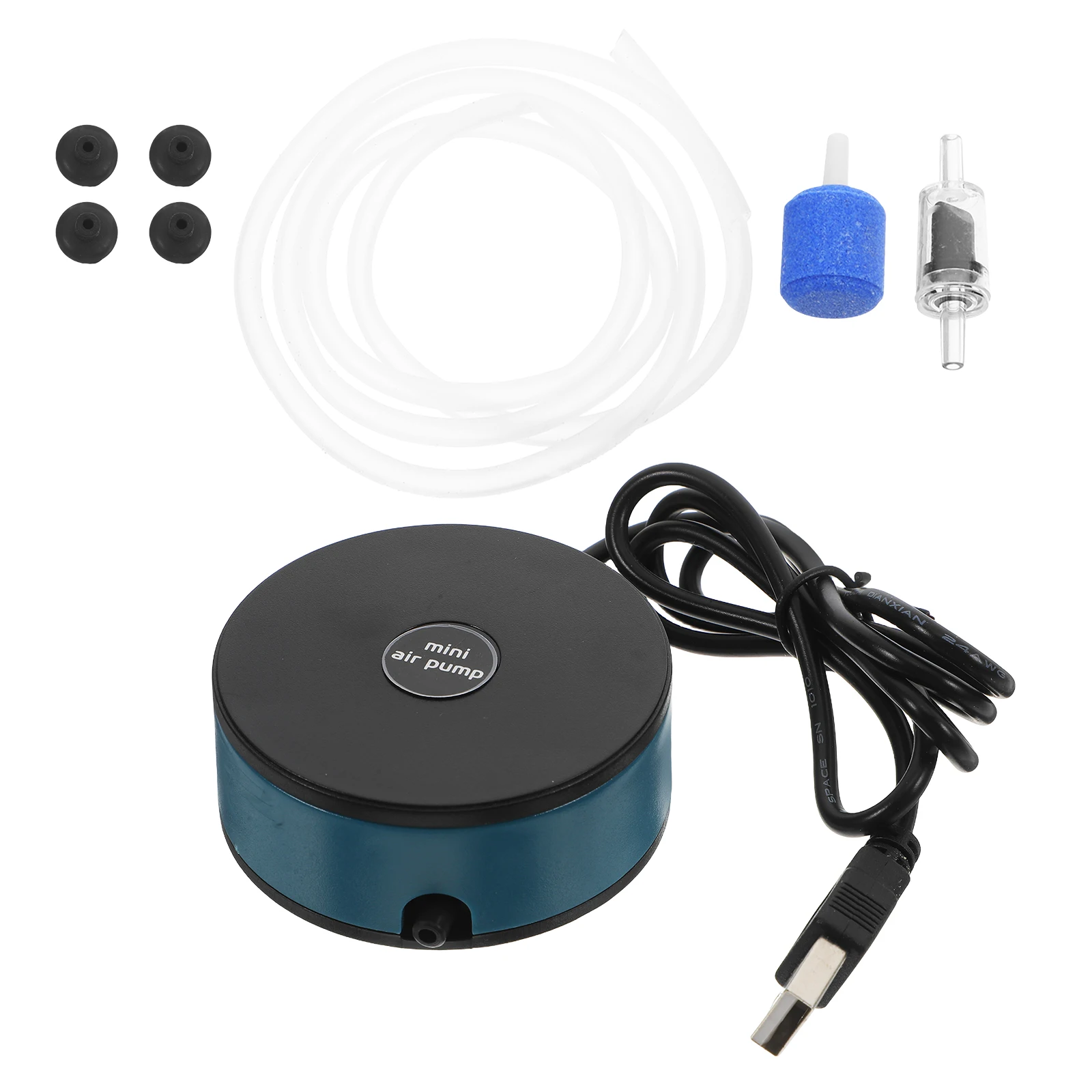 

Mini Fish Oxygen Pump USB Powered Aerator Quiet Efficient Aquarium Accessories Air Fish Tank Oxygenation Pump Set