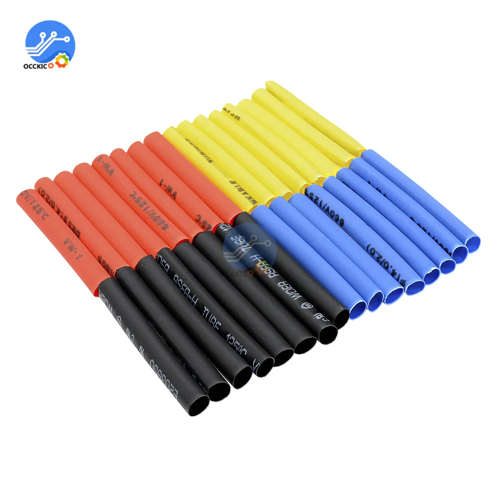 328Pcs/set Sleeving Wrap Wire Car Electrical Cable Tube kits Heat Shrink Tube Tubing Polyolefin 8 Sizes Mixed Color