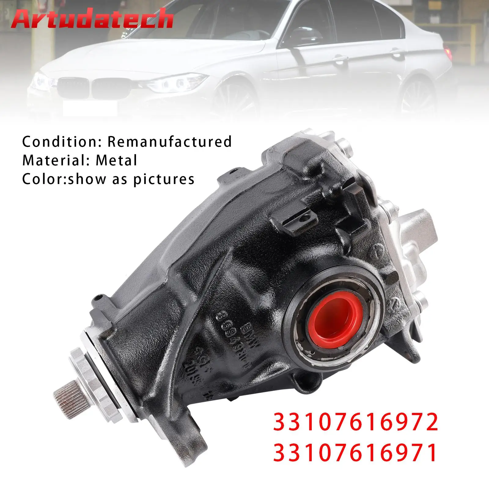 Artudatech Rear Differential 33107616972 33107616971 2.81 Ratio For BMW F20 F21 1 Series Car Accessories