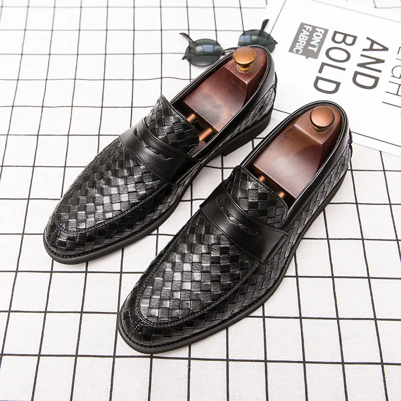 2024 Italian Loafers Men Casual Shoes Luxury Brand Shoes For Men Leather Moccasins Slip On Boat Driving Shoes Dress Zapatillas