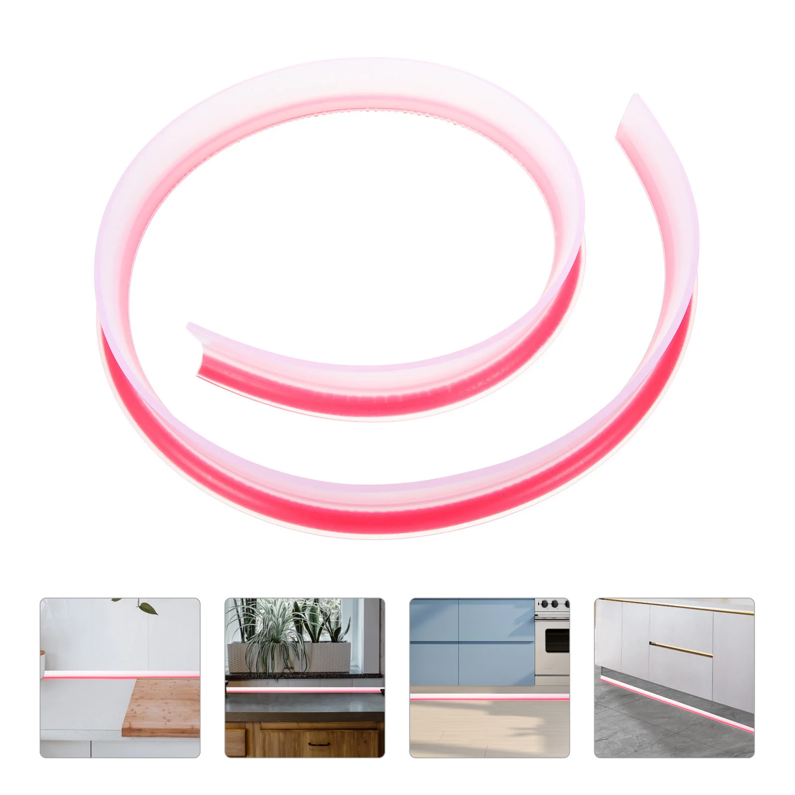

Bathroom Water Retaining Strip Shower Door Sealing Tape Tpe Material Adhesive Caulk Strip Wet Dry Separation Gap Seal for Tub