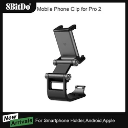 AKNES 8BitDo Mobile Phone Holder Adjustable Gaming Clip Stand Smartphone Clip Extender Holder for 8Bitdo Pro 2 Controllers