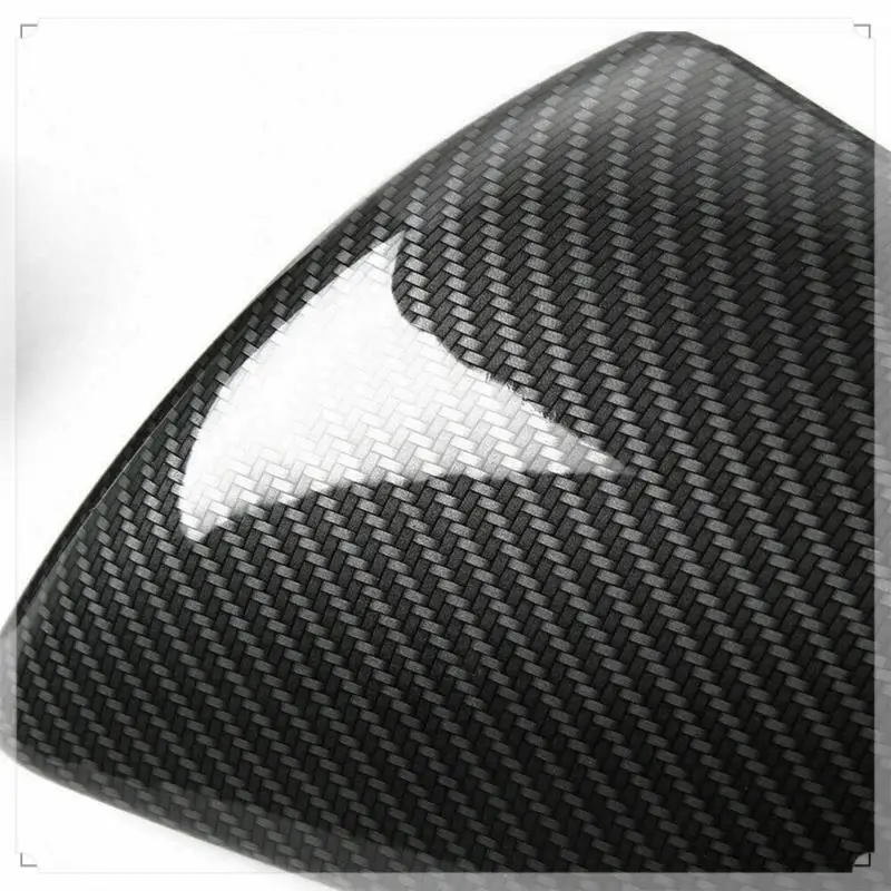 

ABS Carbon Fiber Look Side Door Rearview Mirror Cover Trim Shells Cap Replacement Parts Accessories For Ford Mustang 2015-2020