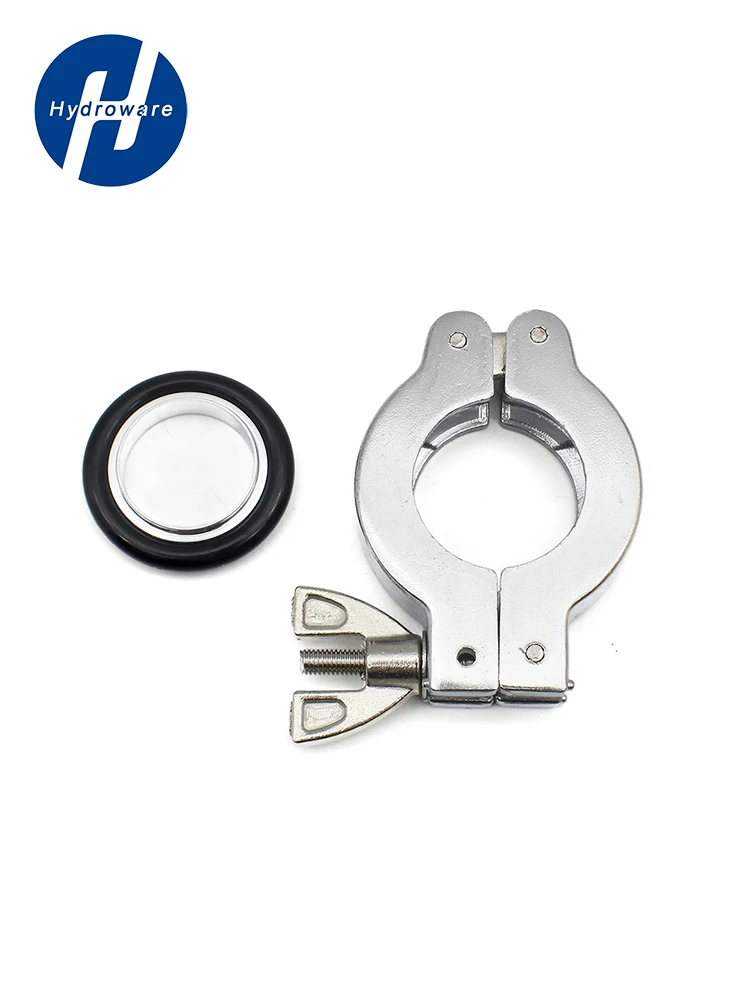 Zestaw zacisków próżniowych KF ze stopu aluminium KF16/25/40/50, podwójny trzpień, trzy mocowania z uchwytem, pierścień uszczelniający FPM do systemów próżniowych, laboratorium przemysłowe — zdjęcie 2