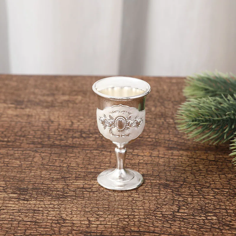 Alloy Small Wine Glass Creative European Metal Retro Exquisite Wineware Drinking Cup