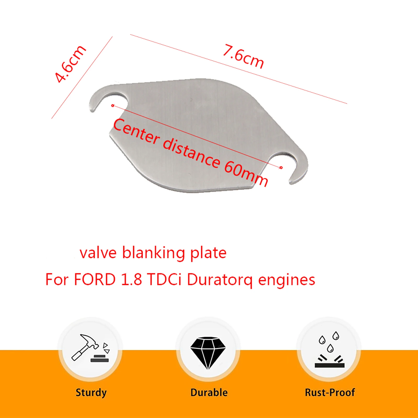 High Quality 1pcs Auto Valve Blanking Plate For FORD 1.8 TDCi Duratorq Engines