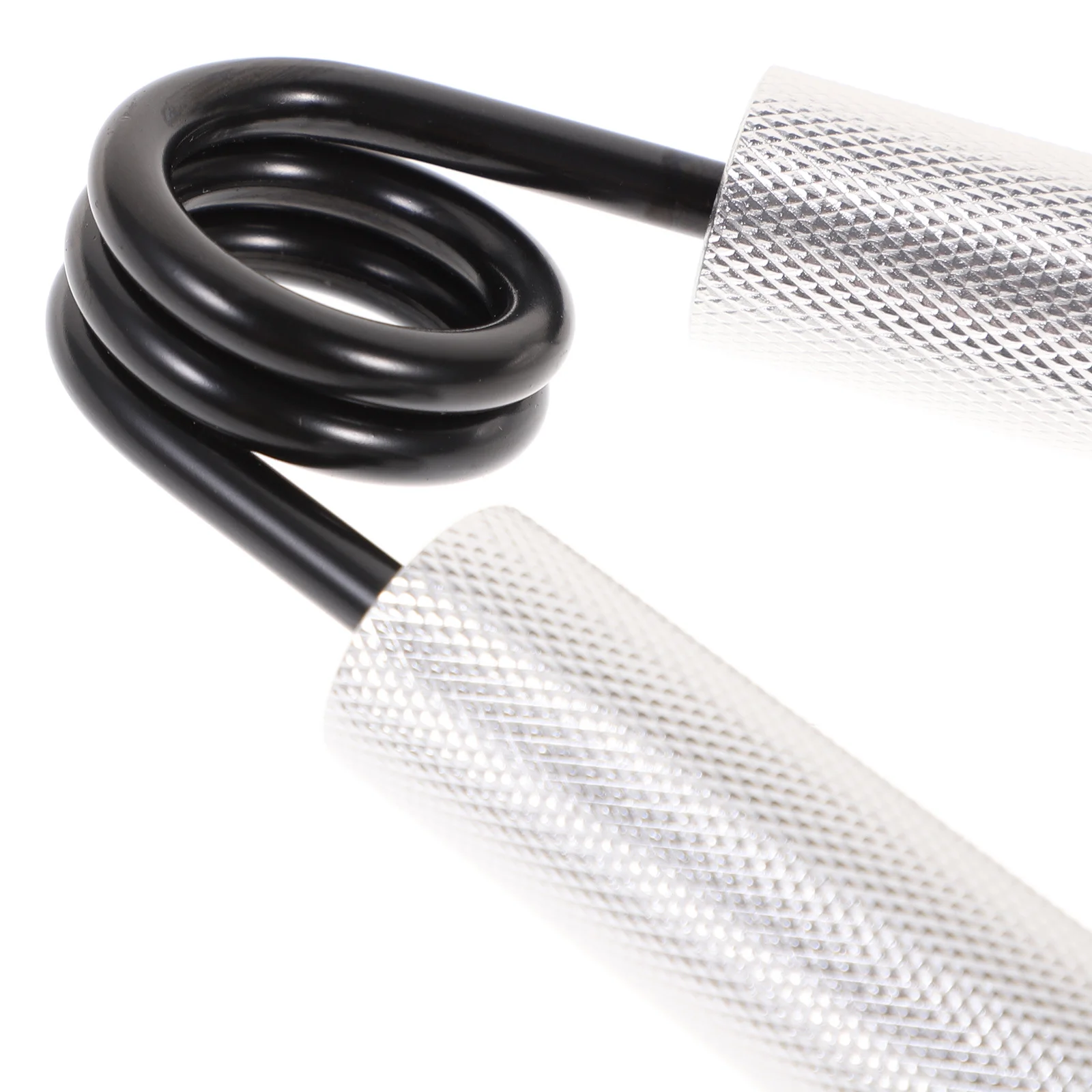 قضيب ألومنيوم مريح بمقبض يدوي 50 رطل مع غطاء واقٍ لتدريب المقاومة القصوى وتحسين قوة الذراع