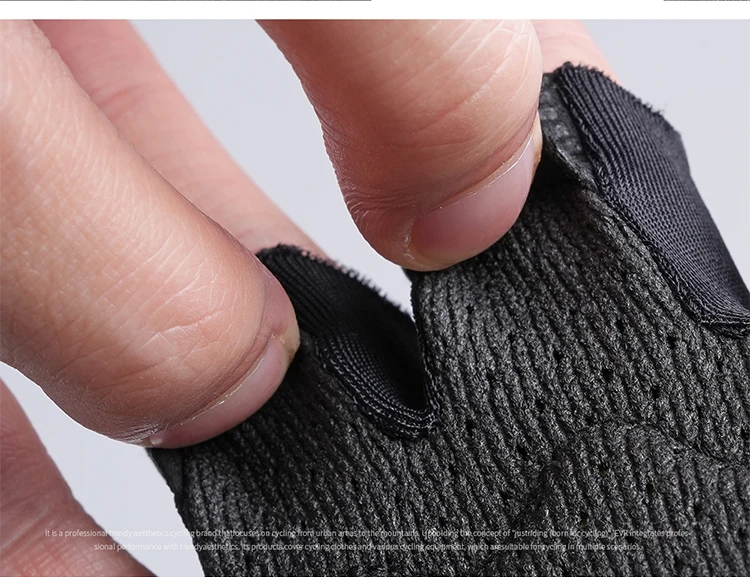 EVR Sommer Herren Fahrradhandschuhe MTB Fahrradhandschuhe Stoßdämpfende Halbfinger-Rennradhandschuhe Zubehör – Detail 8