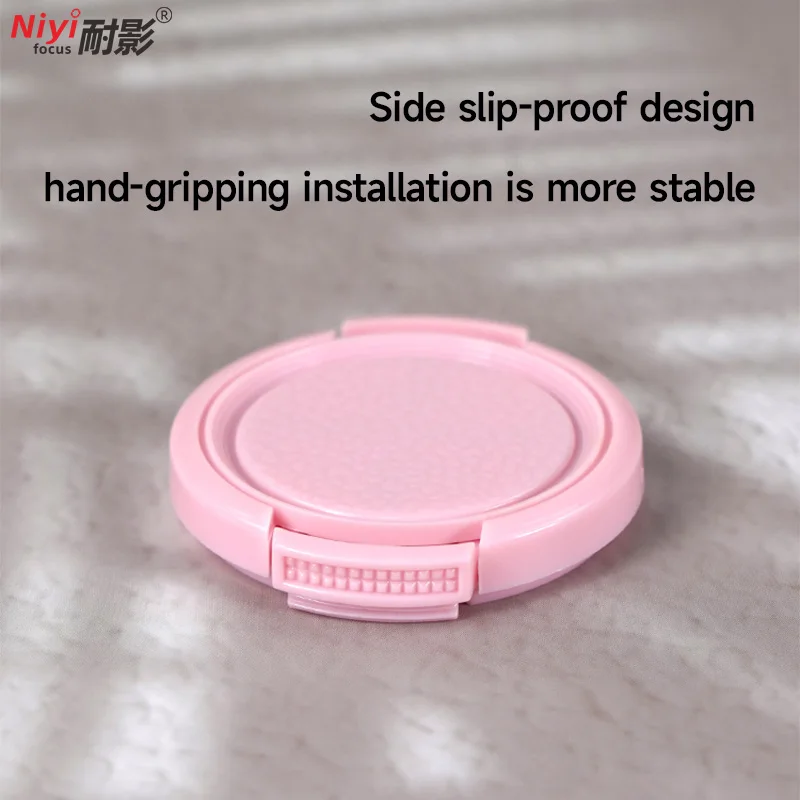 غطاء عدسة الكاميرا 37 ملم، غطاء حماية من النوع العالمي، غطاء أمامي للعدسة بدون حروف، غطاء كلا الجانبين