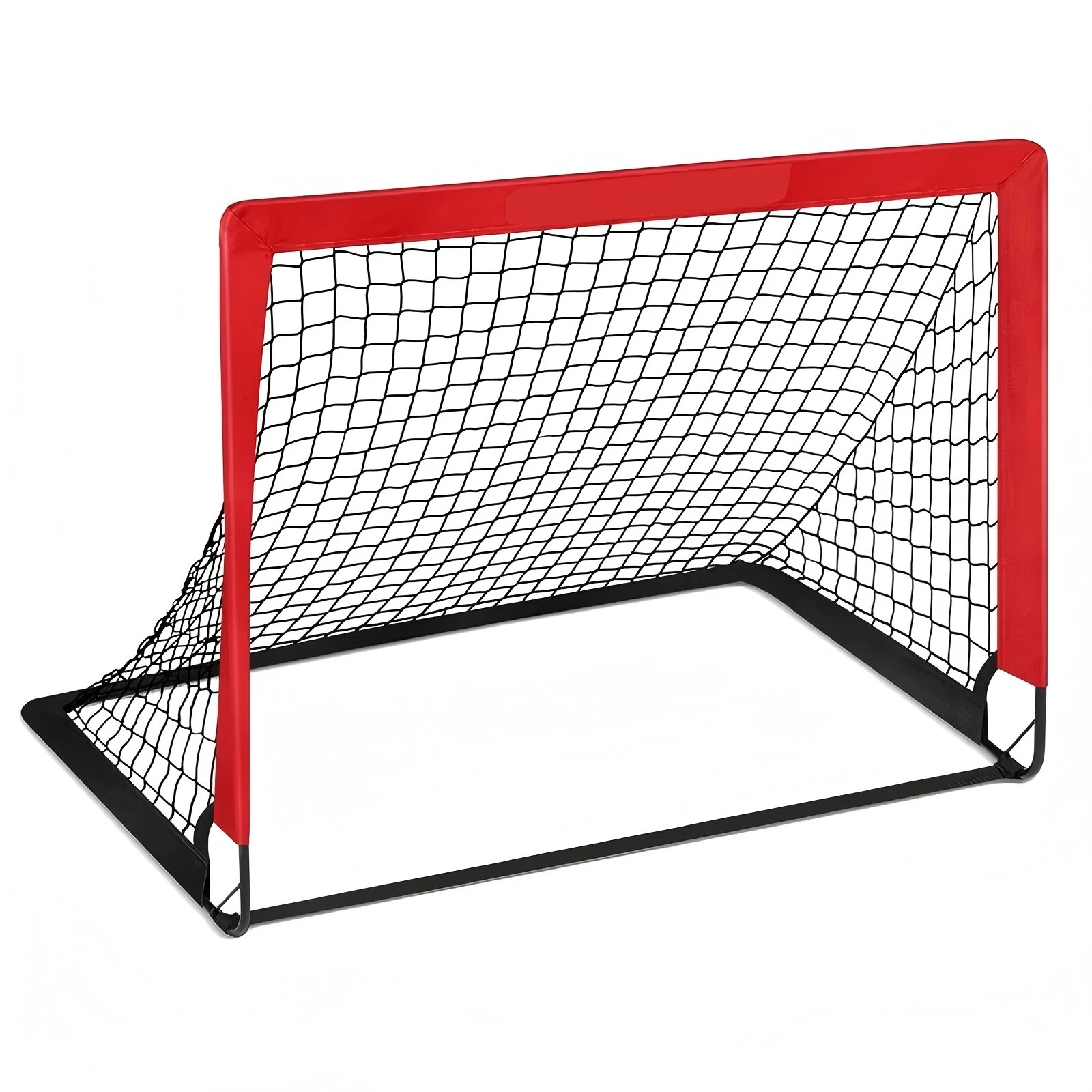 Porta Da Calcio Bambini 60&times;47 Cm &ndash; Rete Allenamento Con Pallone E Pompetta, Per Esterno E Giardino