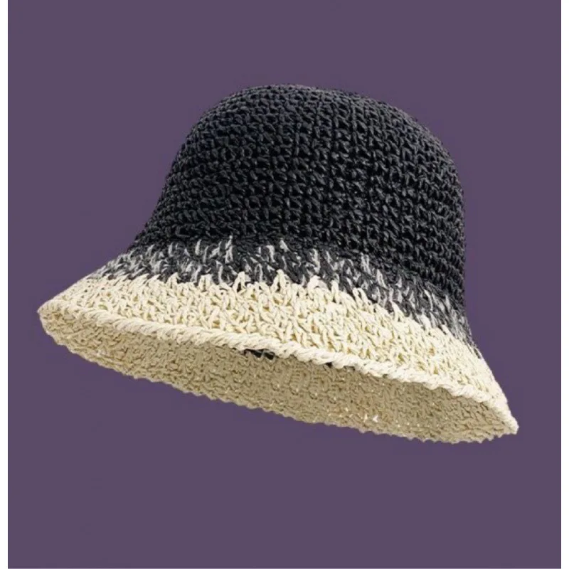 Фиолетовая шляпа для девочек в летнем путешествии, солнцезащитный козырек, пляжная рыбацкая шляпа, цветная шляпа для умывальника