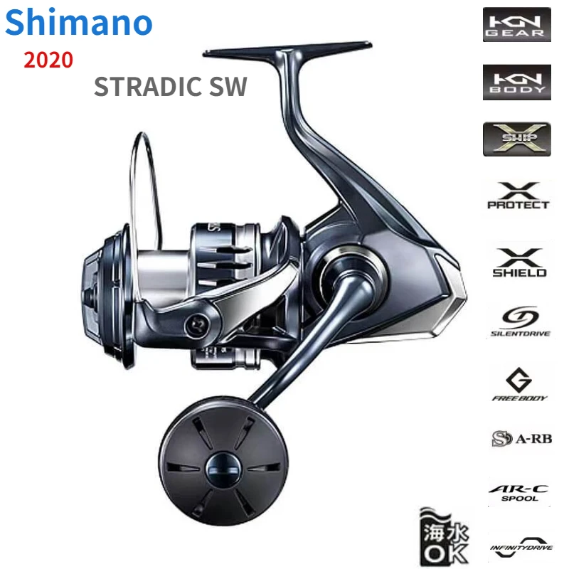 2020 SHIMANO STRADIC SW 4000HG 4000XG 5000PG 5000XG 6000PG 6000HG 6000XG 8000PG 8000HG 10000HG Spinning Fishing Reels