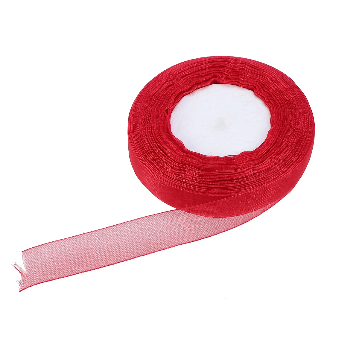 

2Cm Organza Ribbon Rolls Wedding Party Decor Gift Packaging Diy Crafts Hair Bows Scrapbook Sheer Organza Tape Decoration Light