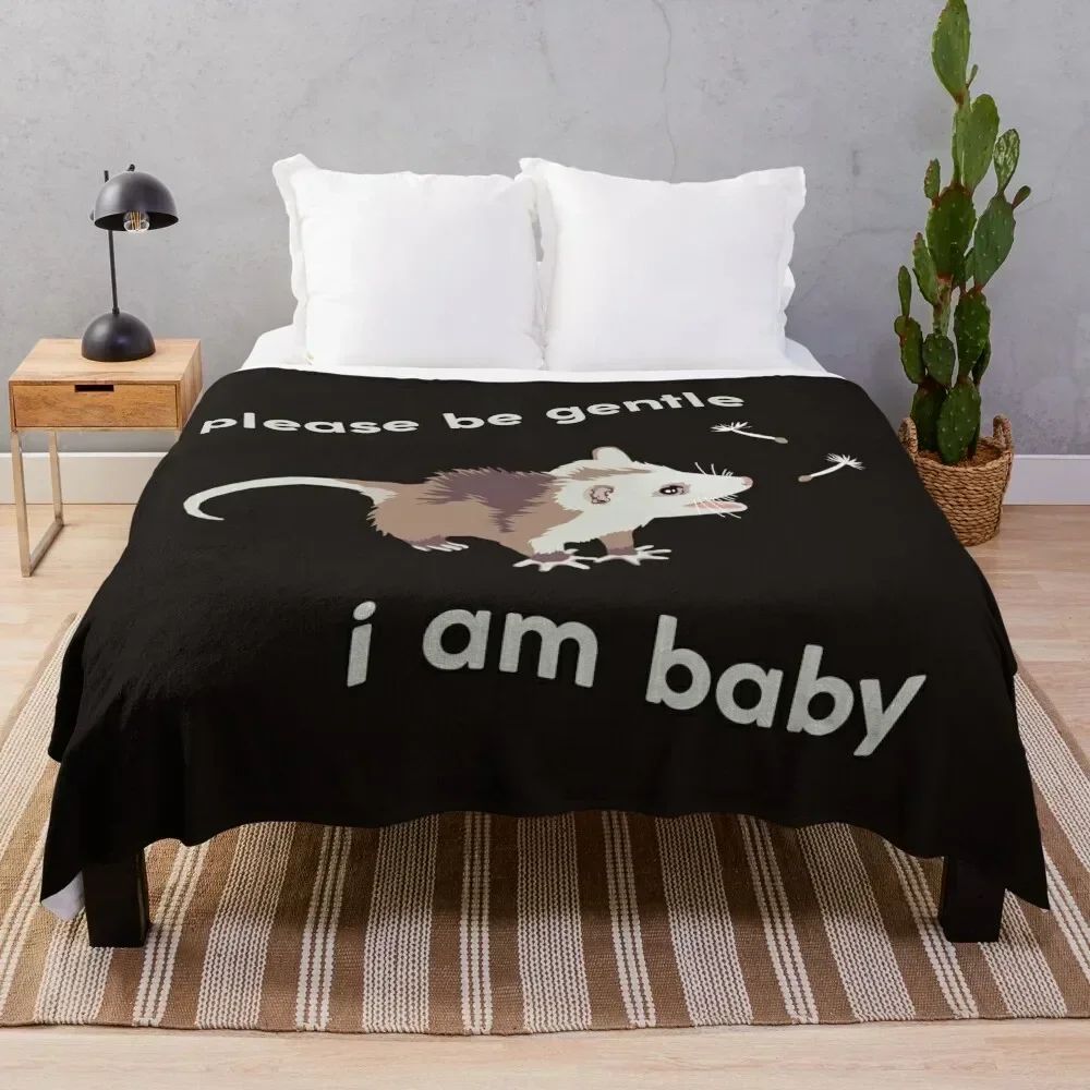 

Please Be Gentle, I Am Baby Throw Blanket Warm Throw Blanket Gift for Anniversary