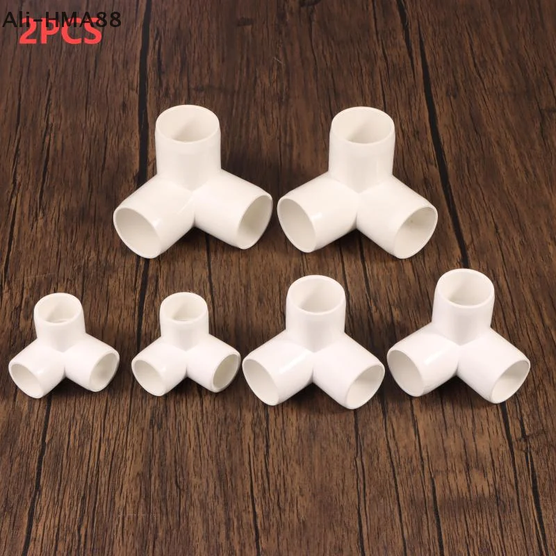 

2PCS 3 Ways PVC Water Pipe Connector Fittings Garden Irrigation Home Aquarium Water Tube Fittings Joint Adapter