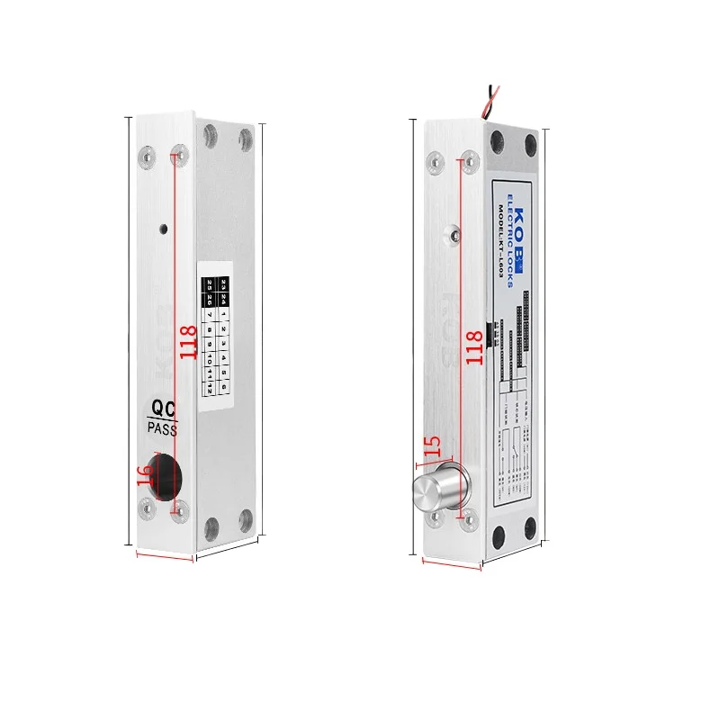 KOB Access Control Electric Plug-in Lock Narrow Surface Concealed Embedded Pin Lock Delayed Feedback Electric Control Lock
