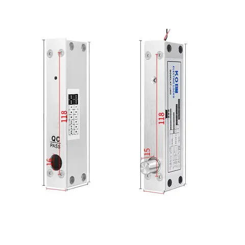 KOB Access Control Electric Plug-in Lock Narrow Surface Concealed Embedded Pin Lock Delayed Feedback Electric Control Lock
