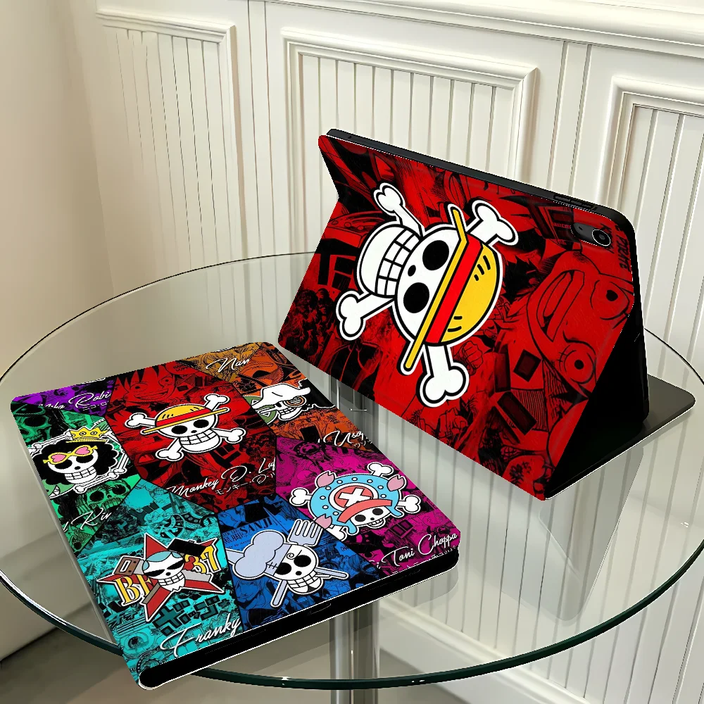 One Pieces Logo with Pencil Slot Case for Apple iPad Air 11 13 M4 M3 M2 A16 2026 10th 7/8/9th Pro11 13 Air 4/5/6th