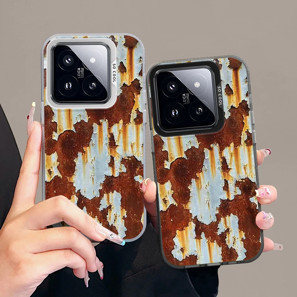 Cracked Paint Rust Texture Phone Case For Xiaomi 17 Pro Max 15 T Pro 14 T Pro 13 T Pro 12 T Pro Mi 11 Lite 5G IMD Soft Cover - view 4