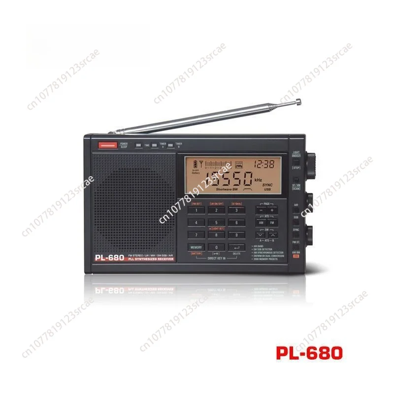 PL-680 Full Band Digital Secondary Frequency Conversion Aviation Shortwave Radio Charging PL660