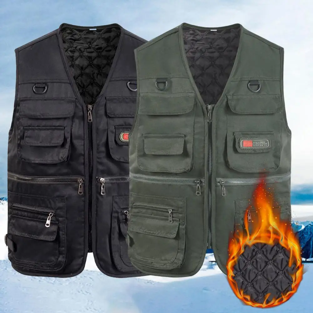 Fishing Vest Breathable Travel Mesh Vest with Zipper Pockets Summer Work Vest for Outdoor Activities Fishing Men's vest