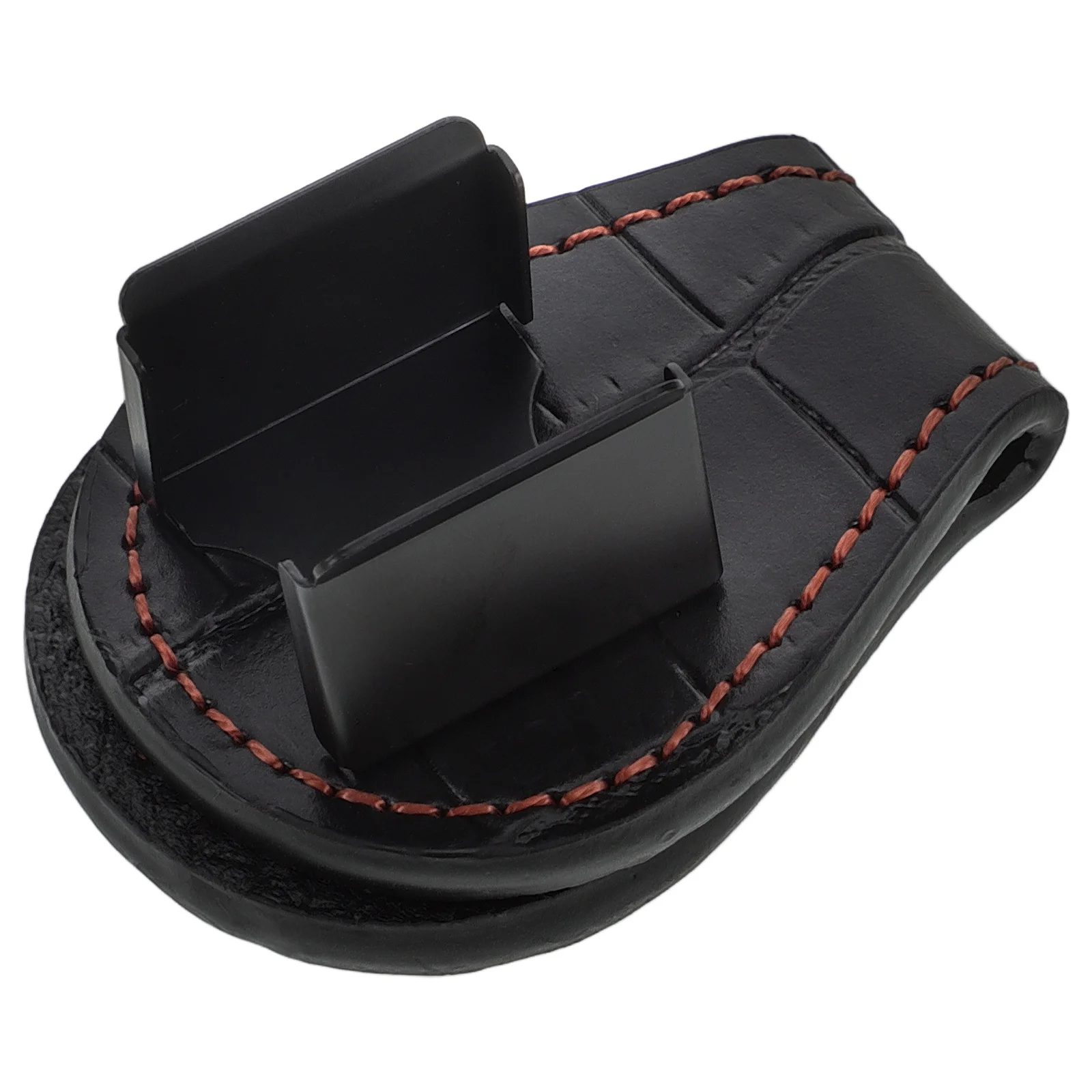 

Ergonomic Pool Chalk Holder Black Aluminum Stick Accessories Elastic Box Exquisite Appearance Easy Clean