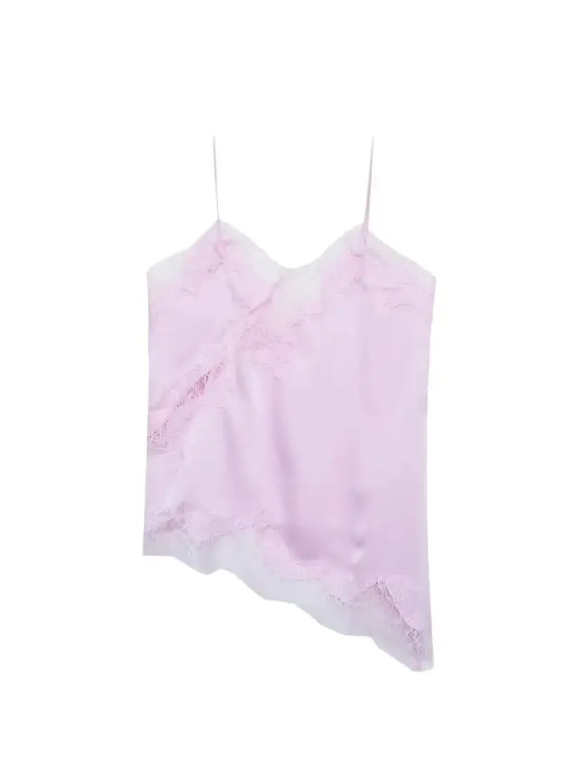 ملابس داخلية نسائية أنيقة موديل 2025 مفرغة بدون أكمام من الساتان بدون أكمام ملابس داخلية نسائية مثيرة من الدانتيل بحاشية غير متماثلة باللون البني #1