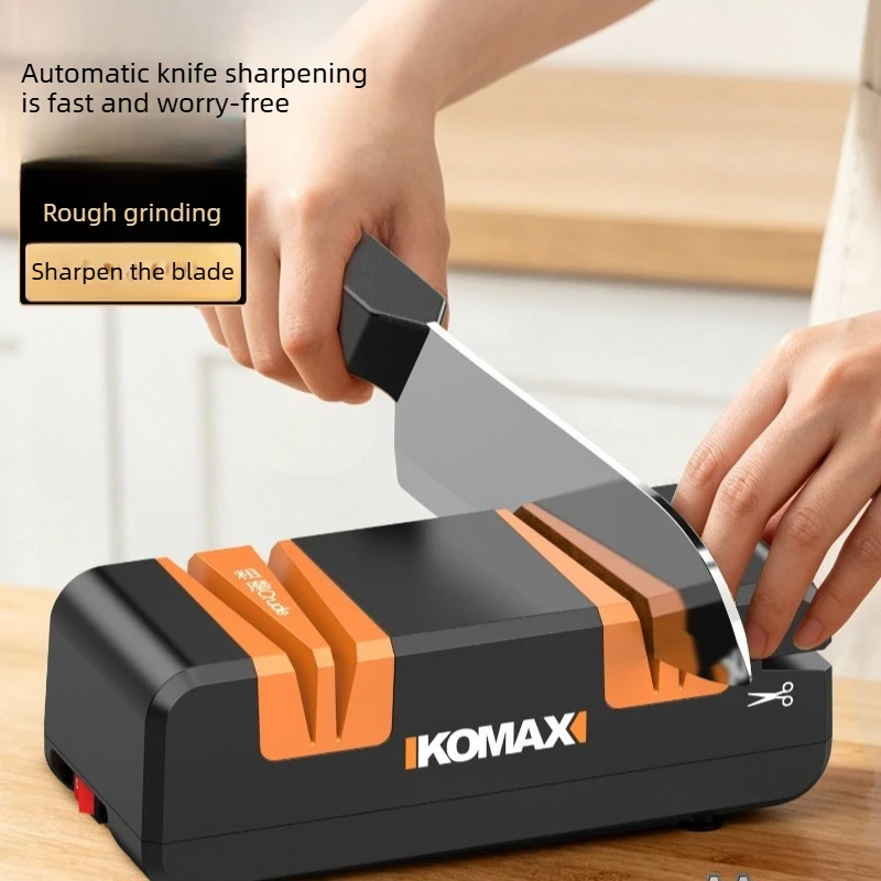 Electric Knife Sharpener Multifunction Small Grinding Wheel Sharpening Stone Tool Home Kitchen Automatic