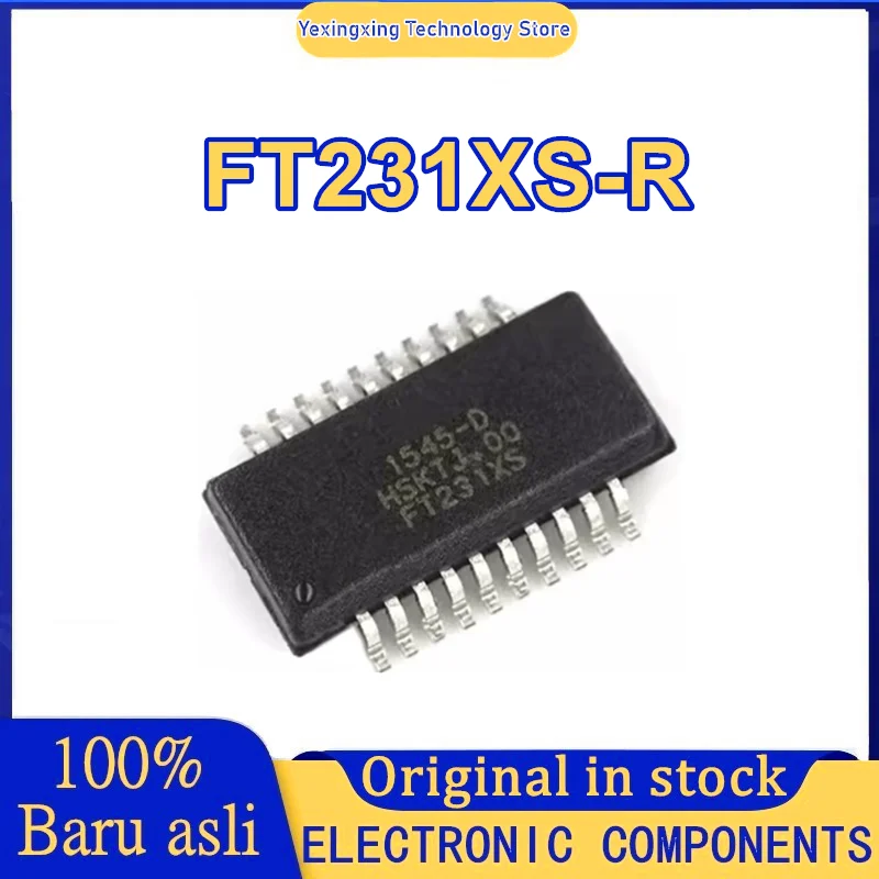 5PCS 100% New FT231XS-R FT231XS SSOP-20 USB to serial port chip