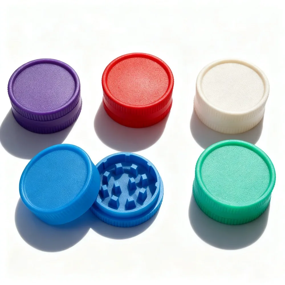 

Premium Tobacco Herb Grinder 2-Layer 55mm - Degradable Plastic Smoking Accessory Eco-Friendly