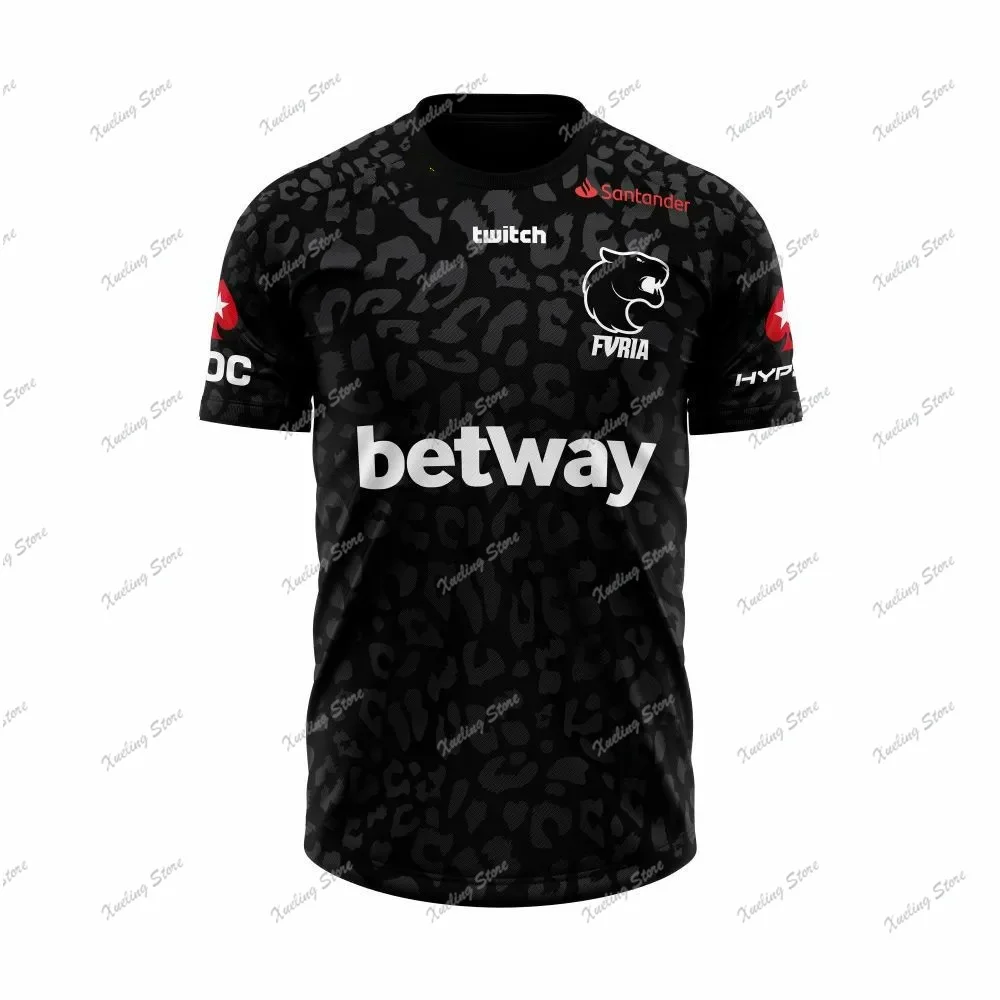 Esports Games CS GO Furia Team Uniform T-shirt Csgo Sports Fury Jersey Men Breathable Quick Dry Training Oversized Customizable