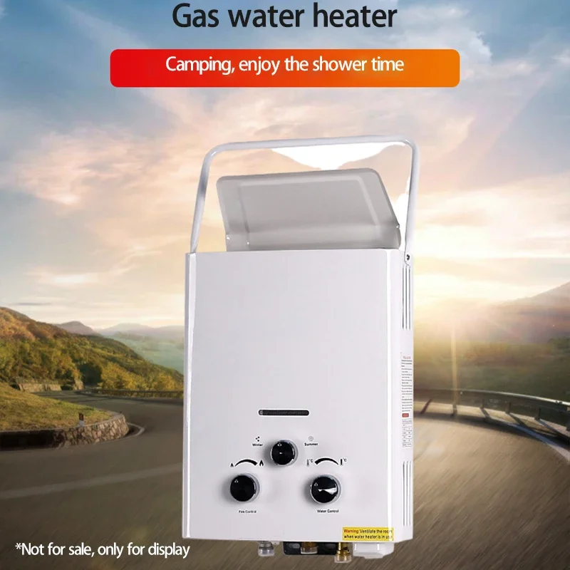 NF Camping Water Heater RV Gas Water Heater Trailer Outdoor Camping Bath Instant Water Heater Liquefied Petroleum Gas 6L
