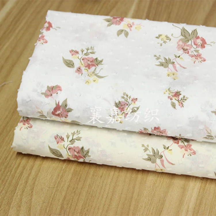 145x50cm Cotton Jacquard Cut Flower Floral Fabric, Making Children\'s Clothing Women\'s Cloth