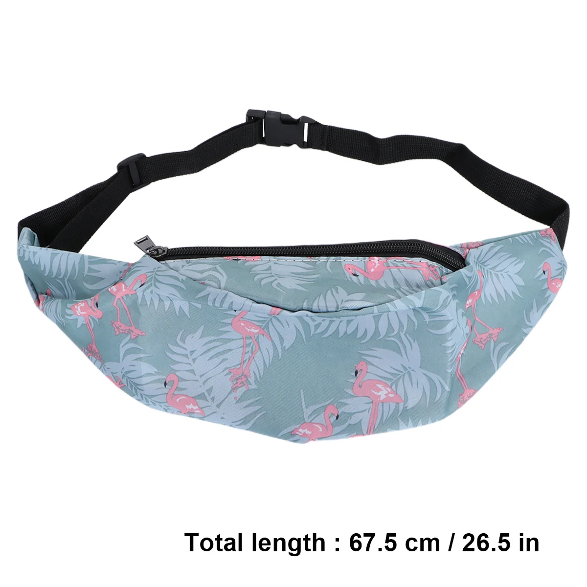 1 قطعة الخصر الرياضية المقاومة للماء السماء الزرقاء خفيفة الوزن دائم أكسفورد القماش الجري المشي لمسافات طويلة السفر في الهواء الطلق حزمة مراوح مرنة