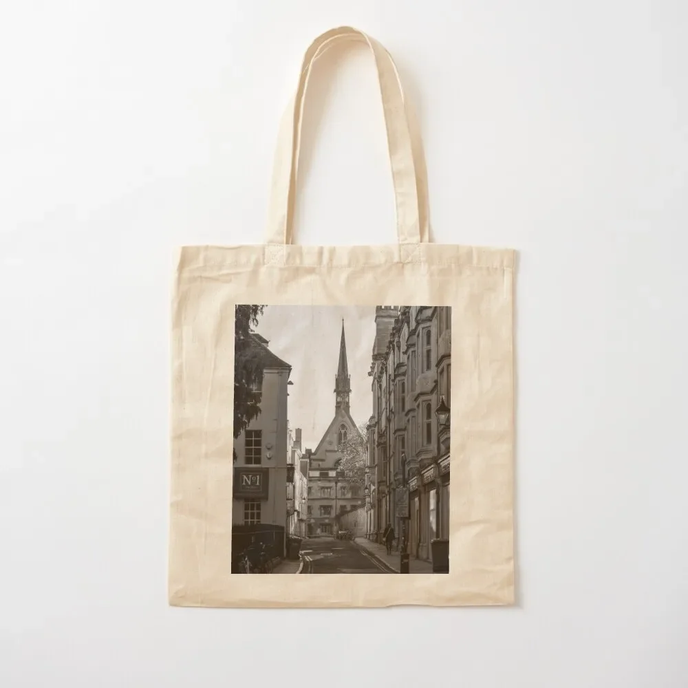 

Exeter College in Oxford, England in black and white Tote Bag tote bags cloth bags Lady bag Tote Bag