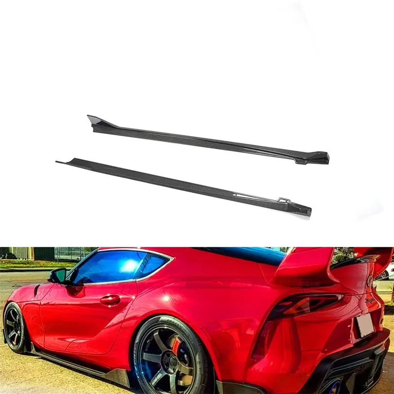 

JCSPORTLINE A90 Carbon Fiber Side Skirts Extinsion for Toyota Supra 2019-2020