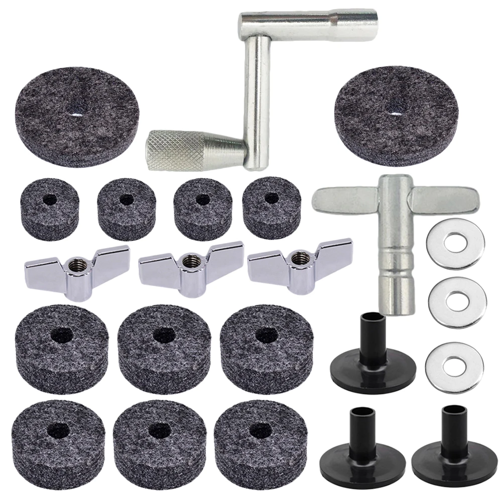 

Non-slip Felt Pad Drum Key Accessory Mute Pads Roller Kit Accessories for Cymbal Metal Nuts