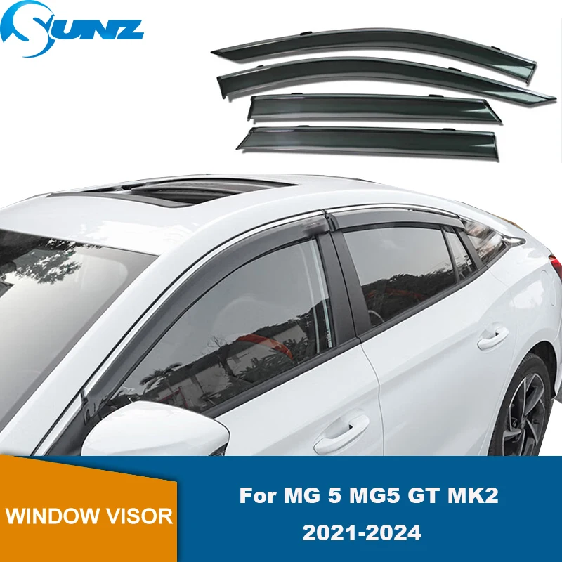 

Side Window Visor For MG 5 MG5 GT MK2 2021 2022 2023 2024 Car Side Window Wind Deflectors Vent Visors Sun Wind Rain Shield