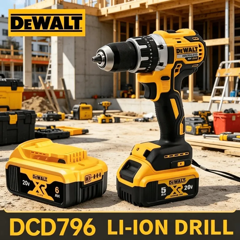 Dewalt DCD796 Brushless Impact Drill Multifunctional Rechargeable Electric Screwdriver Heavy DutyHousehold Industrial PowerTools