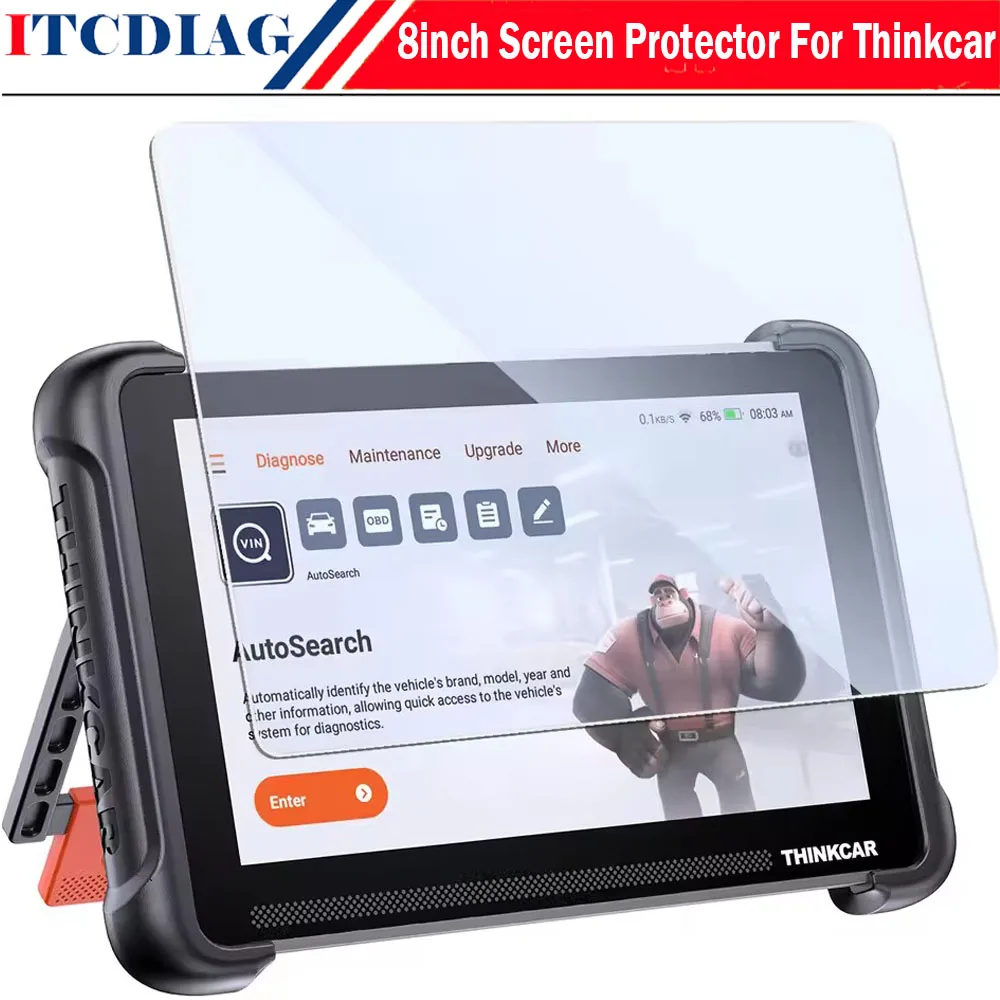 8 inch Screen Protector For THINKCAR THINKSCAN 689BT 689 Full Cover Tempered Glass MUCAR 892BT VO8 Protective Glass Film